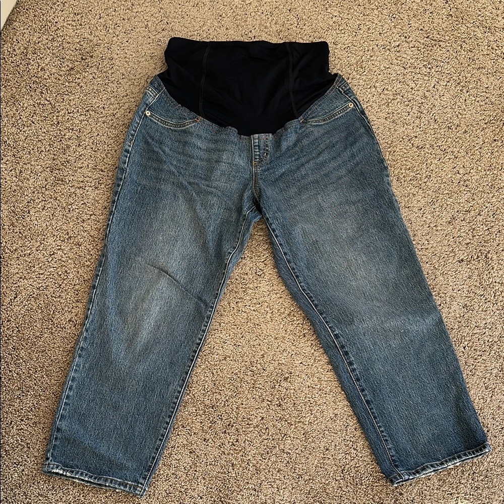 Isabel Over Belly Vintage Straight maternity jeans, size 8
